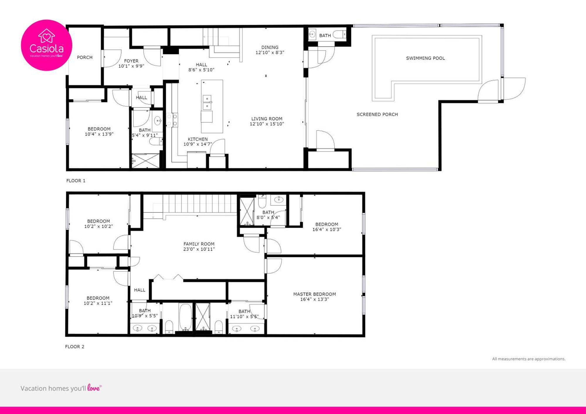 Four Corners Private Pool Home Wthemed Rooms Free Water Park מראה חיצוני תמונה